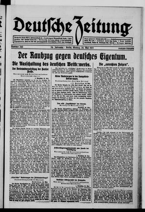 Deutsche Zeitung vom 26.05.1919