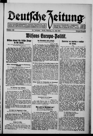 Deutsche Zeitung vom 27.05.1919