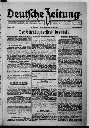Deutsche Zeitung vom 03.07.1919