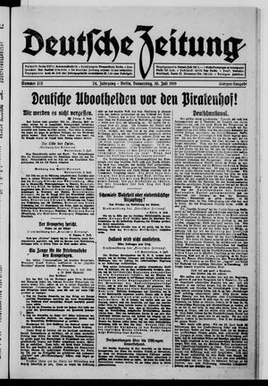 Deutsche Zeitung vom 10.07.1919