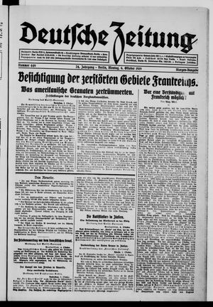 Deutsche Zeitung vom 06.10.1919