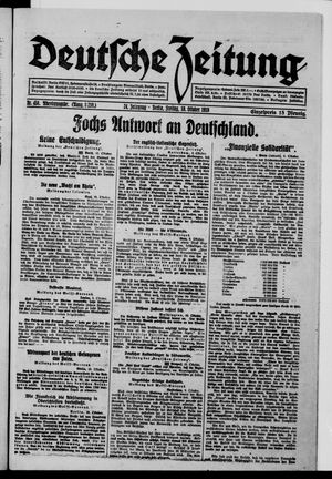 Deutsche Zeitung vom 10.10.1919