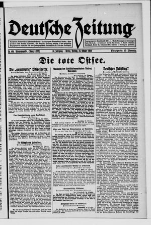 Deutsche Zeitung vom 24.10.1919