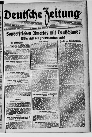 Deutsche Zeitung vom 19.11.1919