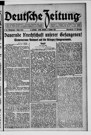 Deutsche Zeitung vom 03.12.1919