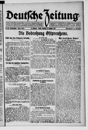 Deutsche Zeitung vom 23.12.1919