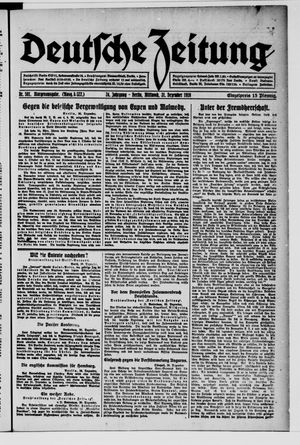Deutsche Zeitung on Dec 31, 1919