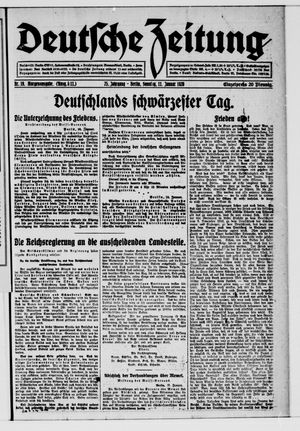 Deutsche Zeitung vom 11.01.1920
