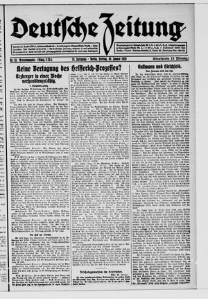 Deutsche Zeitung vom 30.01.1920