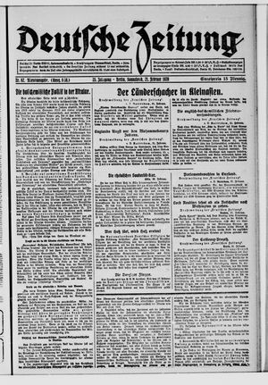 Deutsche Zeitung vom 21.02.1920