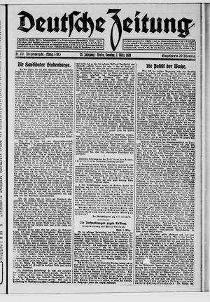 Deutsche Zeitung on Mar 7, 1920
