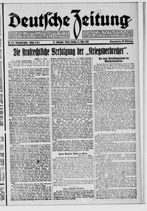 Deutsche Zeitung on Mar 12, 1920