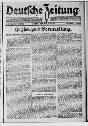 Deutsche Zeitung on Mar 12, 1920