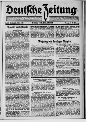 Deutsche Zeitung vom 09.04.1920