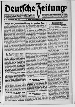 Deutsche Zeitung vom 22.05.1920