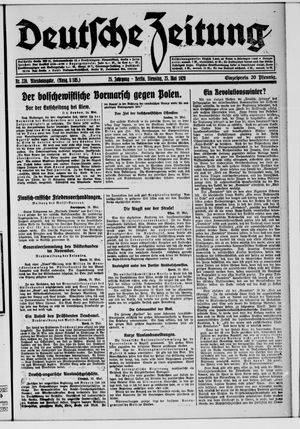 Deutsche Zeitung vom 25.05.1920