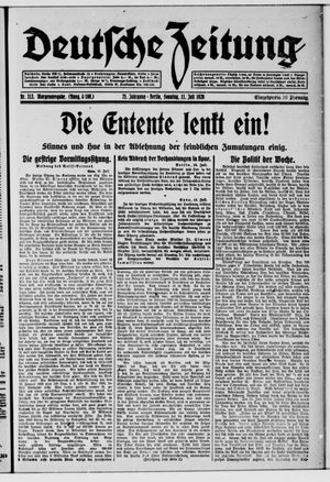 Deutsche Zeitung vom 11.07.1920
