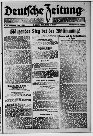 Deutsche Zeitung vom 12.07.1920