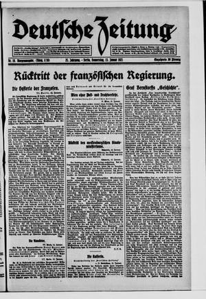 Deutsche Zeitung vom 13.01.1921