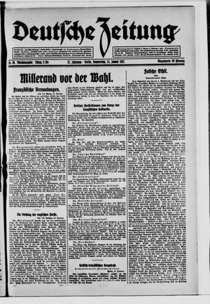 Deutsche Zeitung vom 13.01.1921