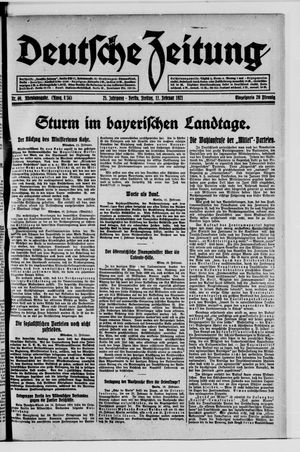 Deutsche Zeitung vom 11.02.1921