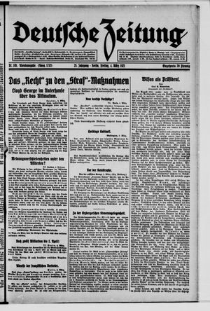Deutsche Zeitung on Mar 4, 1921
