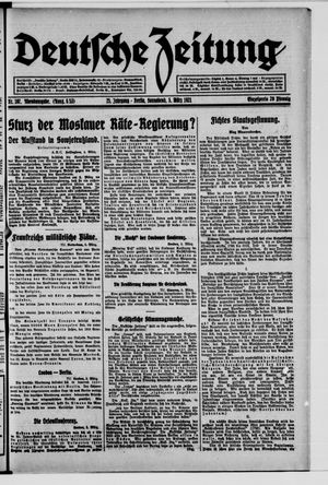 Deutsche Zeitung vom 05.03.1921