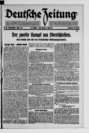 Deutsche Zeitung vom 08.04.1921