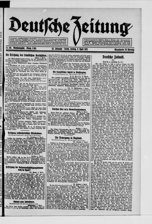 Deutsche Zeitung vom 08.04.1921