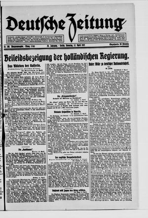 Deutsche Zeitung vom 12.04.1921