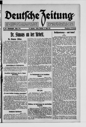 Deutsche Zeitung vom 12.04.1921
