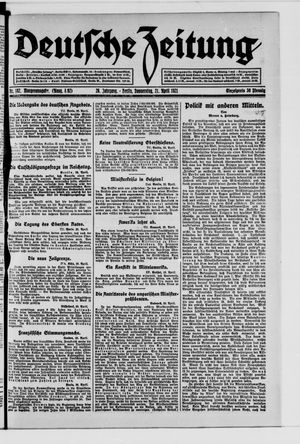 Deutsche Zeitung on Apr 21, 1921