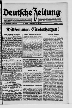 Deutsche Zeitung on Apr 24, 1921