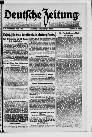 Deutsche Zeitung vom 03.05.1921