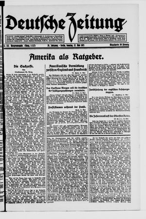 Deutsche Zeitung vom 22.05.1921
