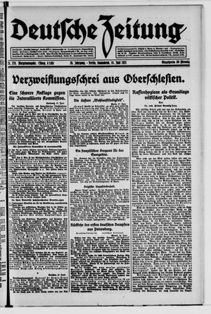 Deutsche Zeitung vom 18.06.1921