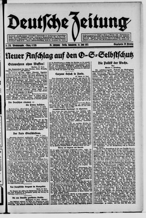 Deutsche Zeitung vom 18.06.1921