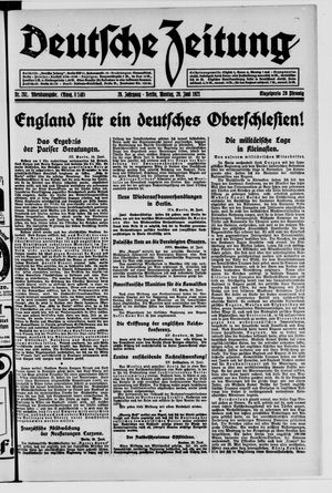 Deutsche Zeitung vom 20.06.1921