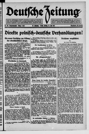 Deutsche Zeitung vom 24.06.1921