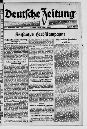 Deutsche Zeitung vom 08.07.1921