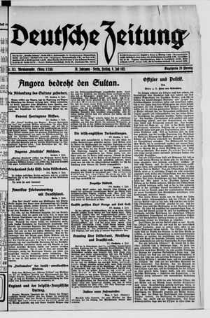 Deutsche Zeitung vom 08.07.1921