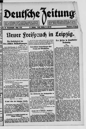 Deutsche Zeitung vom 10.07.1921