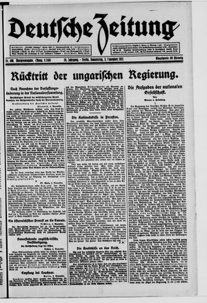 Deutsche Zeitung vom 03.11.1921