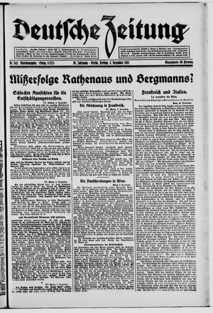 Deutsche Zeitung vom 02.12.1921