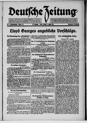 Deutsche Zeitung vom 06.01.1922