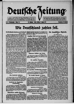 Deutsche Zeitung vom 06.01.1922