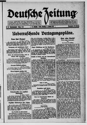 Deutsche Zeitung vom 14.02.1922