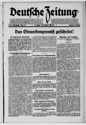 Deutsche Zeitung vom 03.03.1922