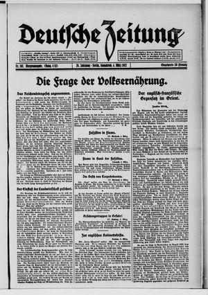 Deutsche Zeitung on Mar 4, 1922