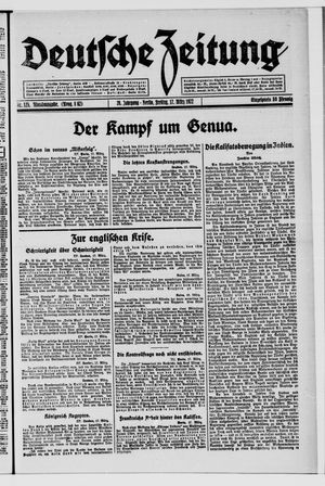 Deutsche Zeitung vom 17.03.1922